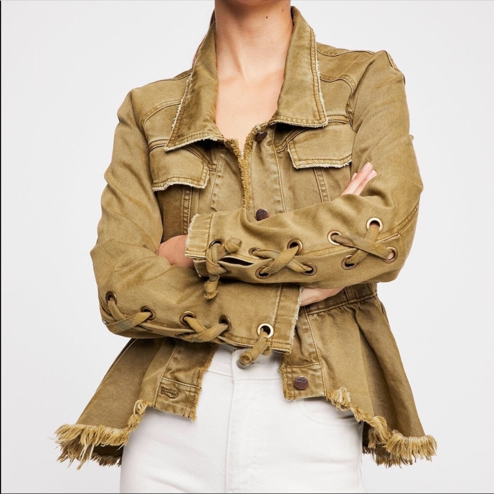 Free People Military Jacket
